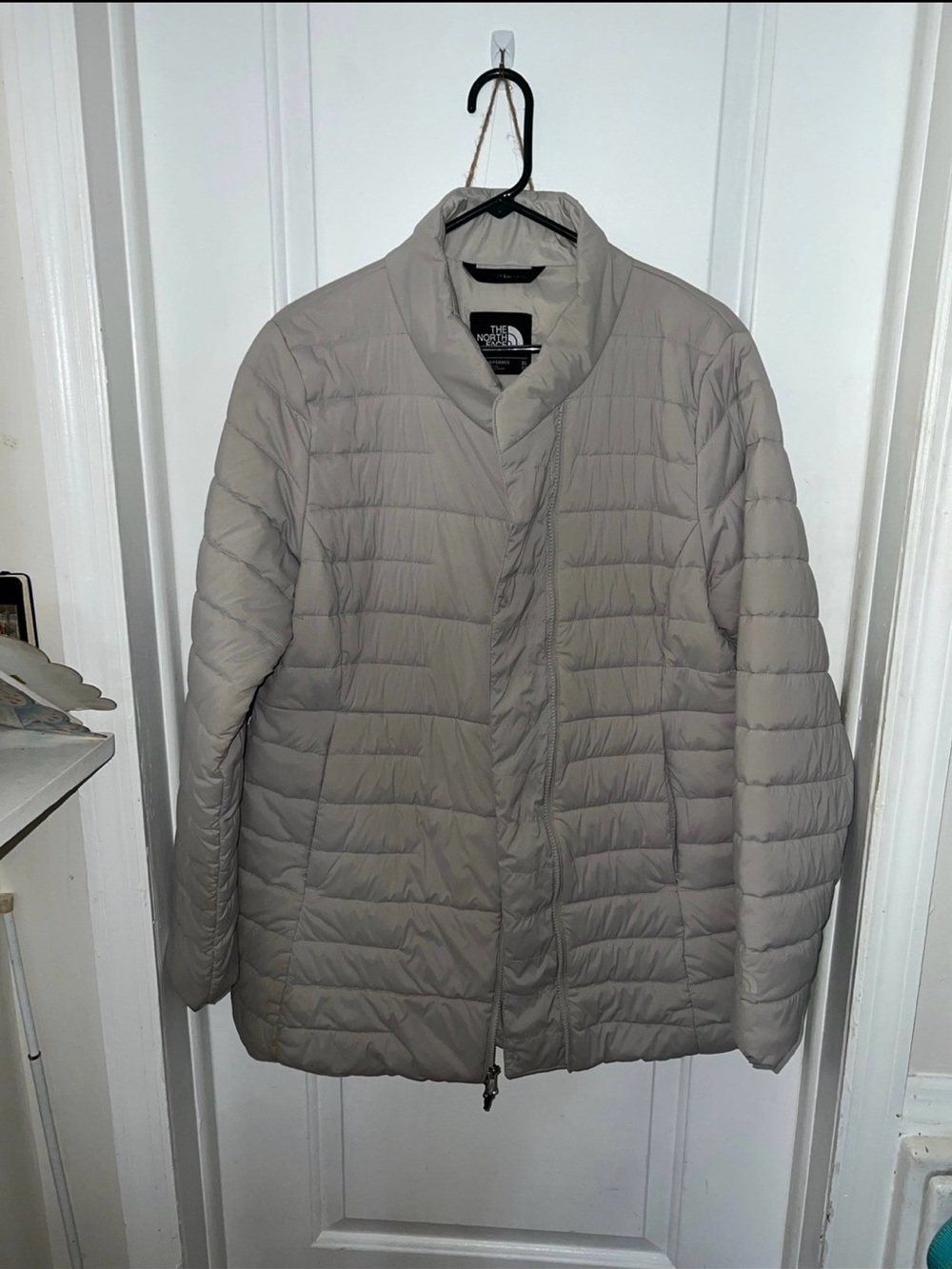 The North Face Men’s Light Taupe Quilted Puffer Jacket